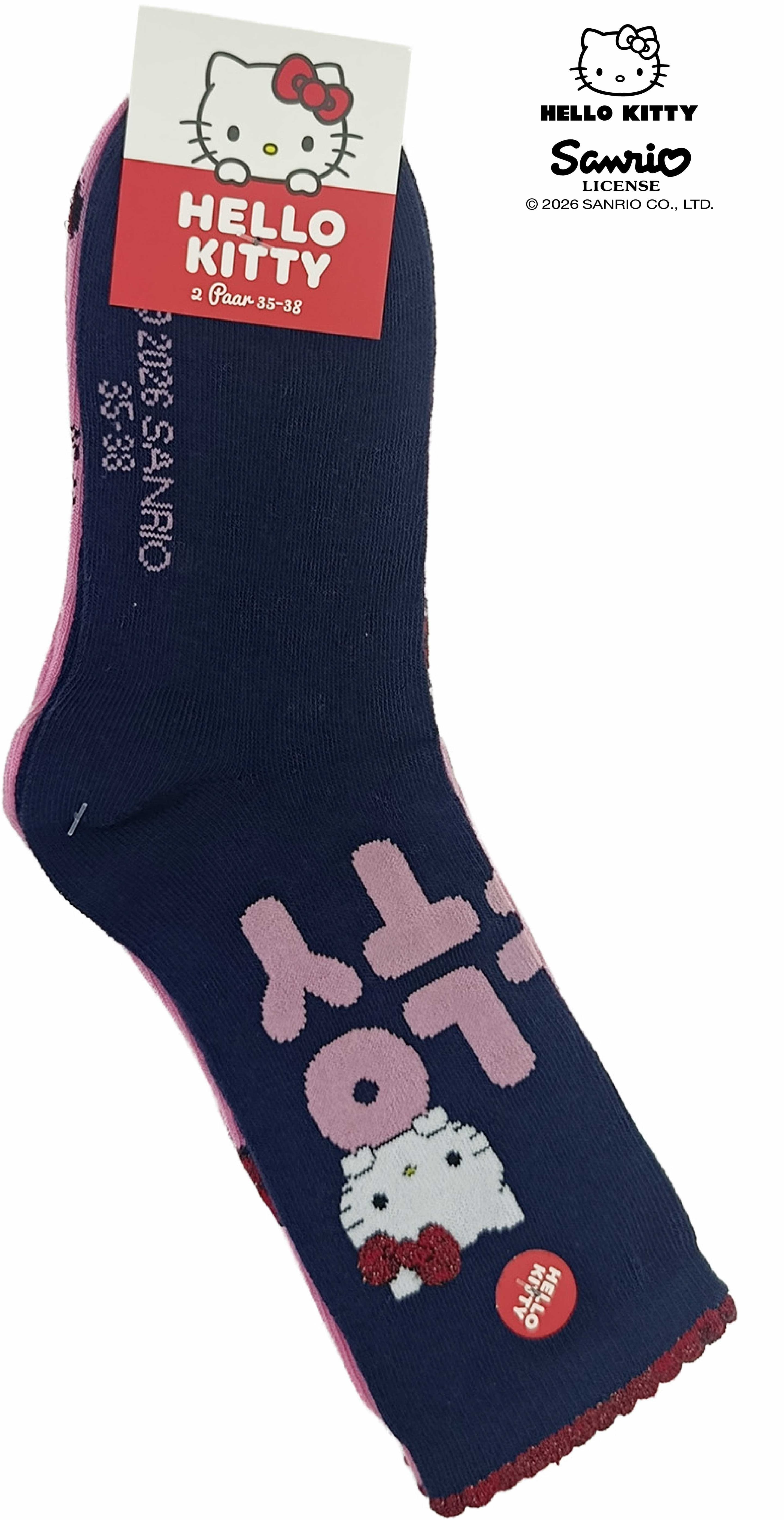 Hello Kitty Damen Socken 2er Pack