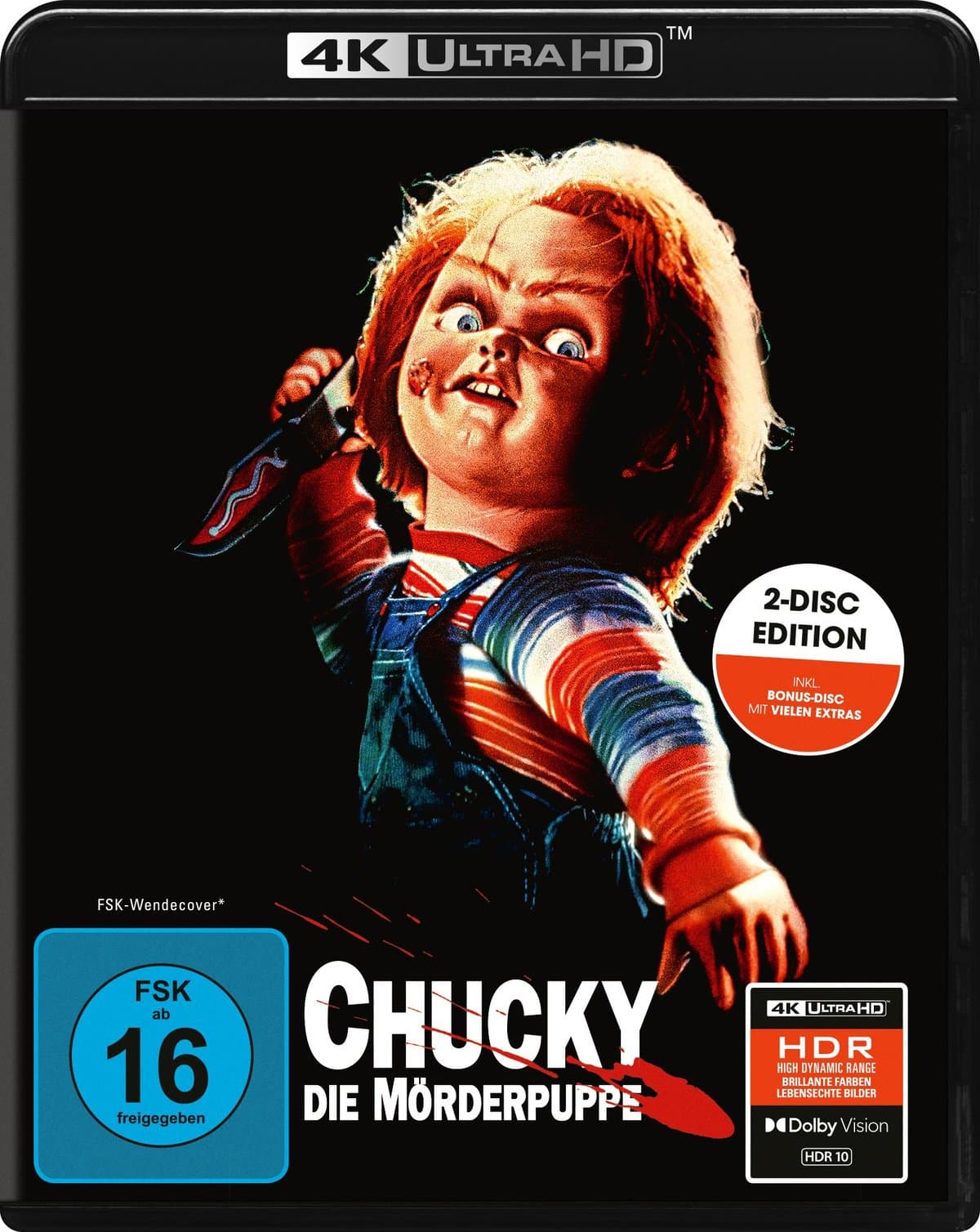 Chucky – Die Mörderpuppe - 2-Disc-Edition (UHD-Blu-ray + Bonus-Blu-ray)