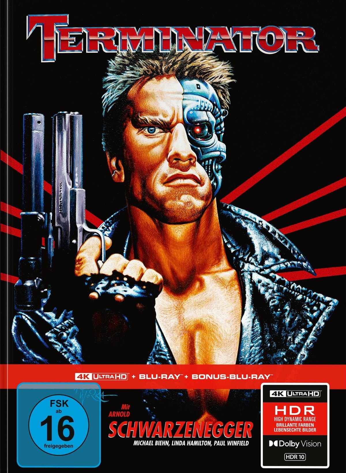 Terminator - Limitiertes 3-Disc-Mediabook - Cover B (4K Ultra HD Blu-ray + Blu-ray + Bonus-Blu-ray)