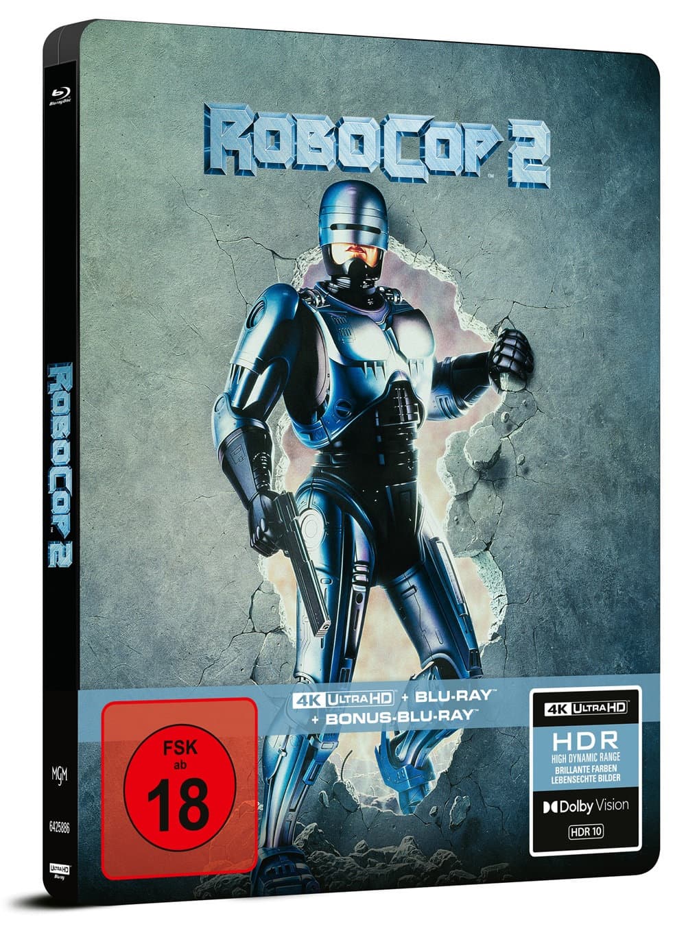 RoboCop 2 - Limitiertes 3-Disc-Steelbook (4K Ultra HD + Blu-ray + Bonus-Blu-ray)