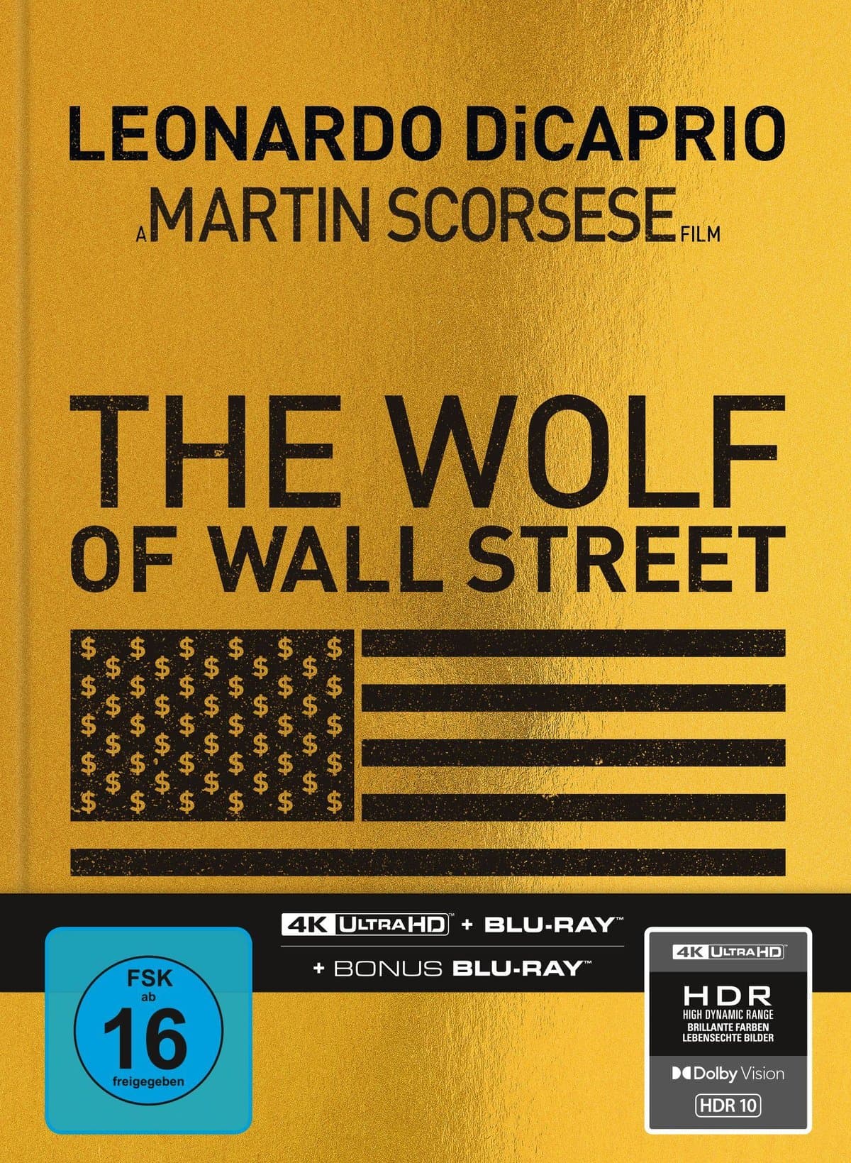 The Wolf of Wall Street - Limitiertes Mediabook - Cover A (4K Ultra HD + Blu-ray + Bonus-Blu-ray)
