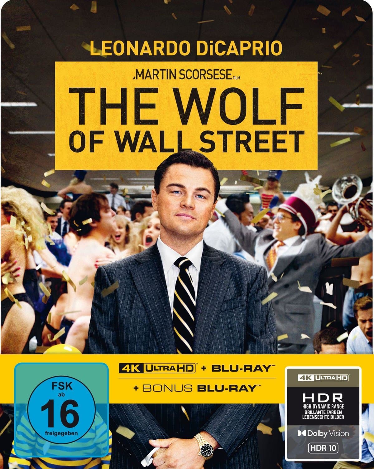 The Wolf of Wall Street - Limitiertes SteelBook® (4K Ultra HD + Blu-ray + Bonus-Blu-ray)