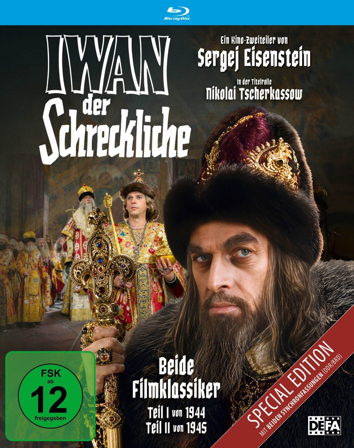 Iwan der Schreckliche (Teil 1 und 2) (DEFA Filmjuwelen) (Blu-ray)