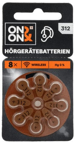 ON&ON Hörgerätebatterie Typ 312 1,45V 8er Pack