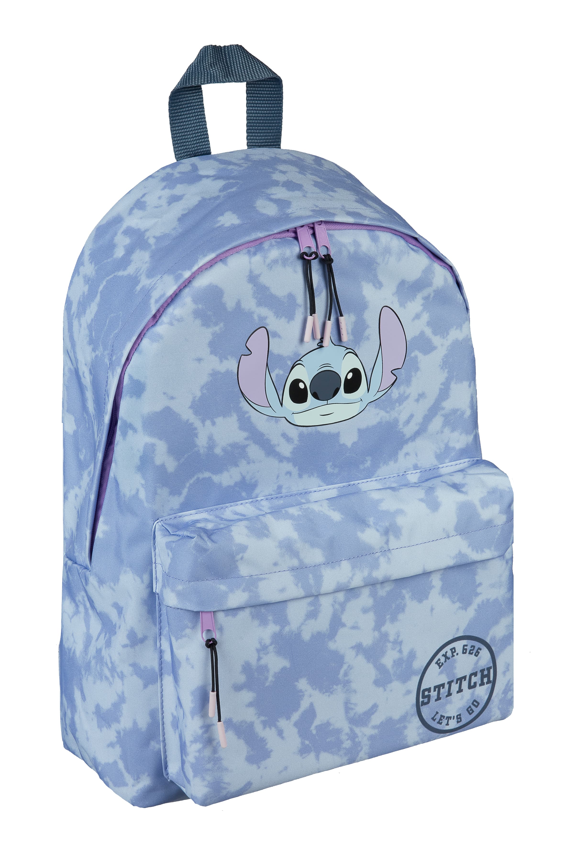 Undercover Lilo & Stitch Rucksack 39 cm Schulrucksack Freizeitrucksack mit Fronttasche Blau