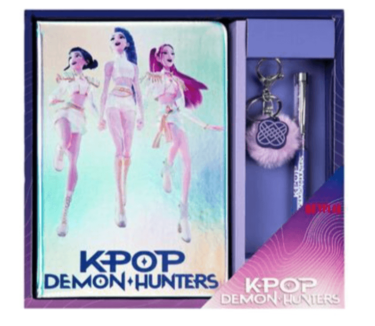 Undercover KPop Demon Hunters Notizbuch-Set, 3-teilig, lila