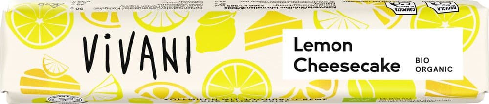 VIVANI Bio Riegel Lemon Cheesecake