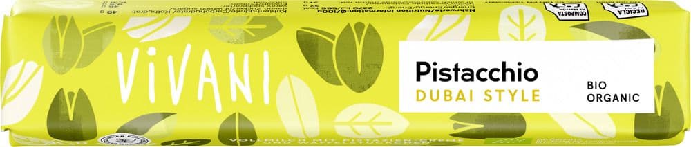 VIVANI Bio Riegel Pistacchio Dubai Style