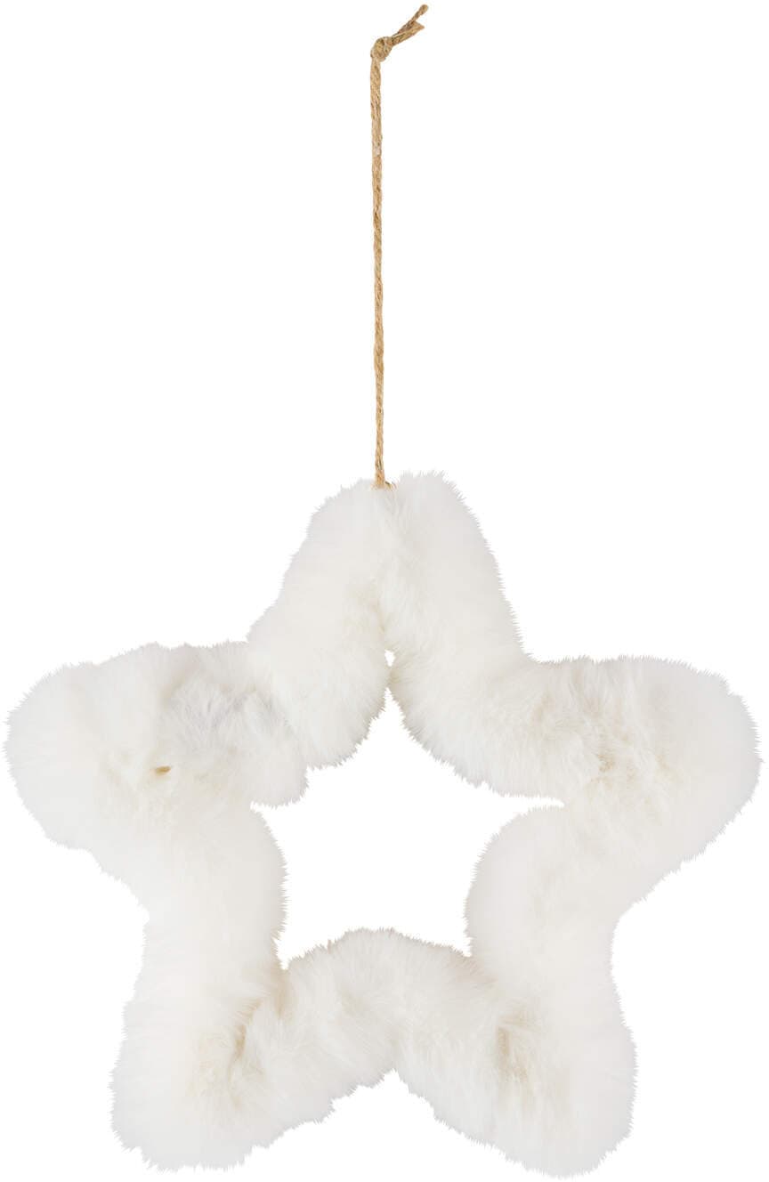 Dekoaufhänger Plüschstern H=31cm