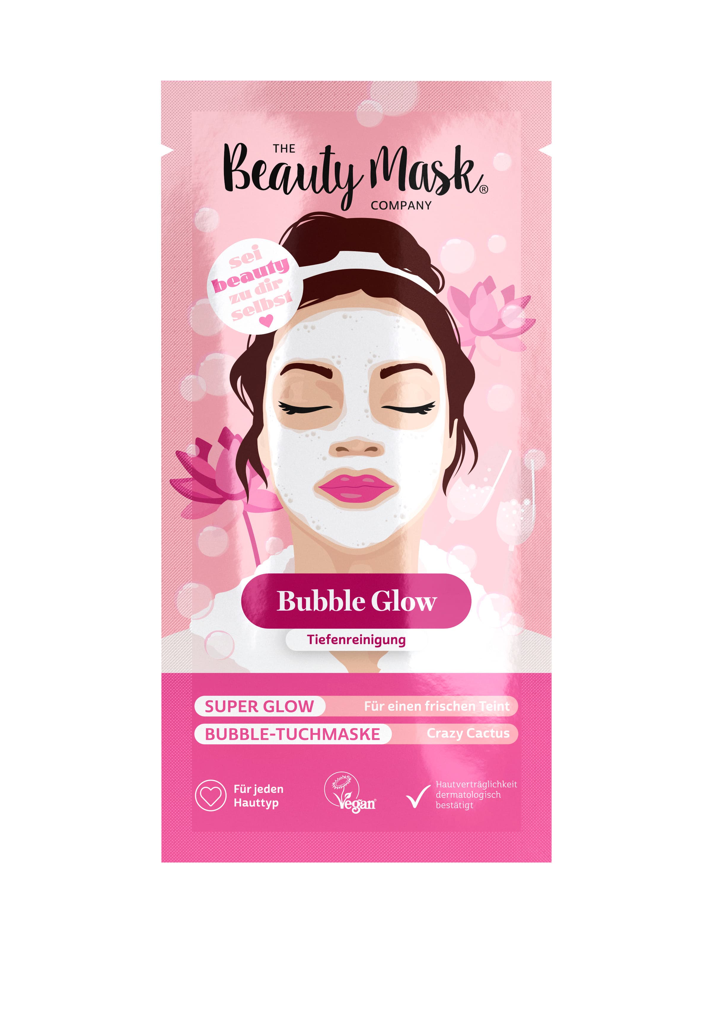 The Beauty Mask Company Bubble Tuchmaske Crazy Cactus