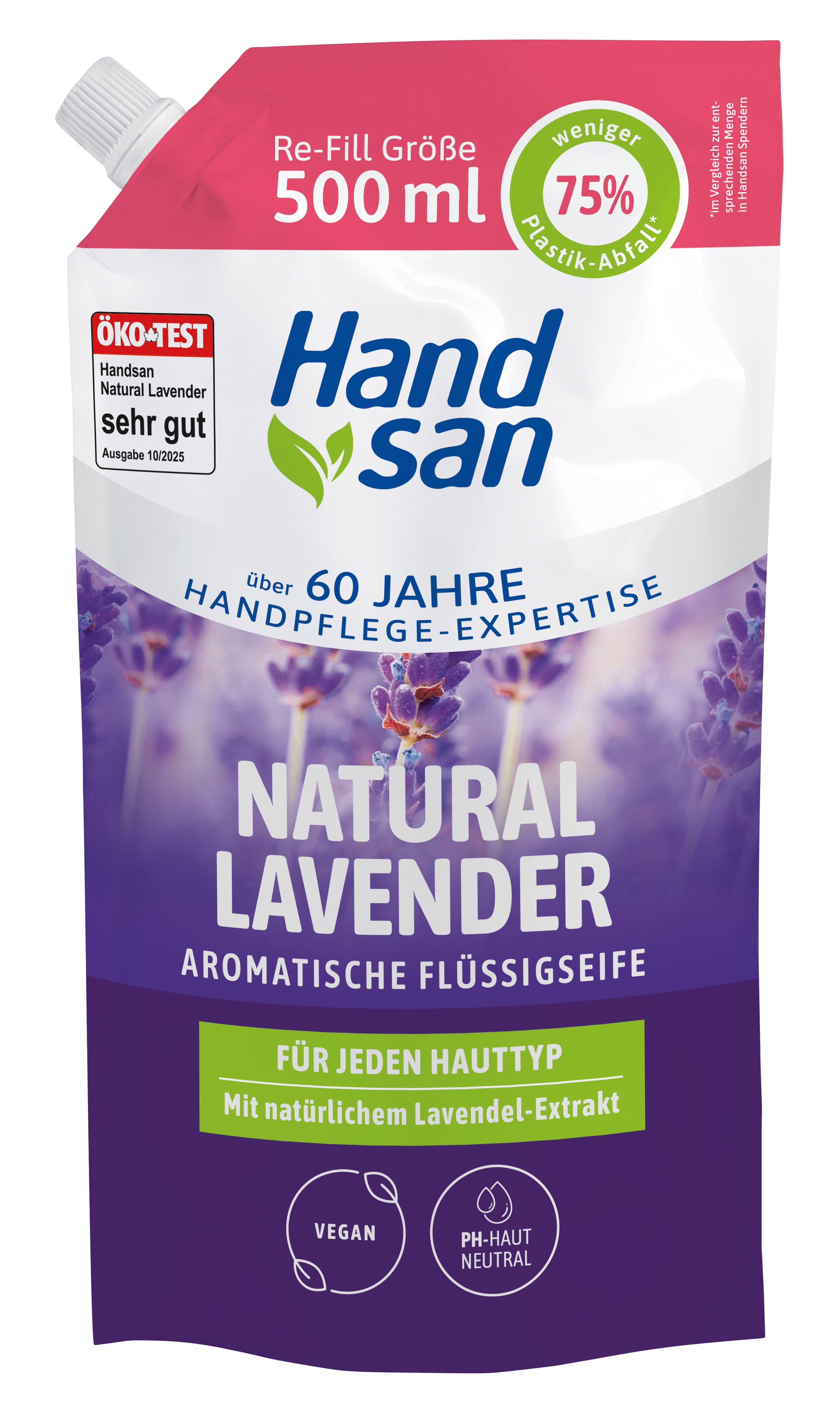 HANDSAN NATURAL LAVENDER FLÜSSIGSEIFE NFB 500ML