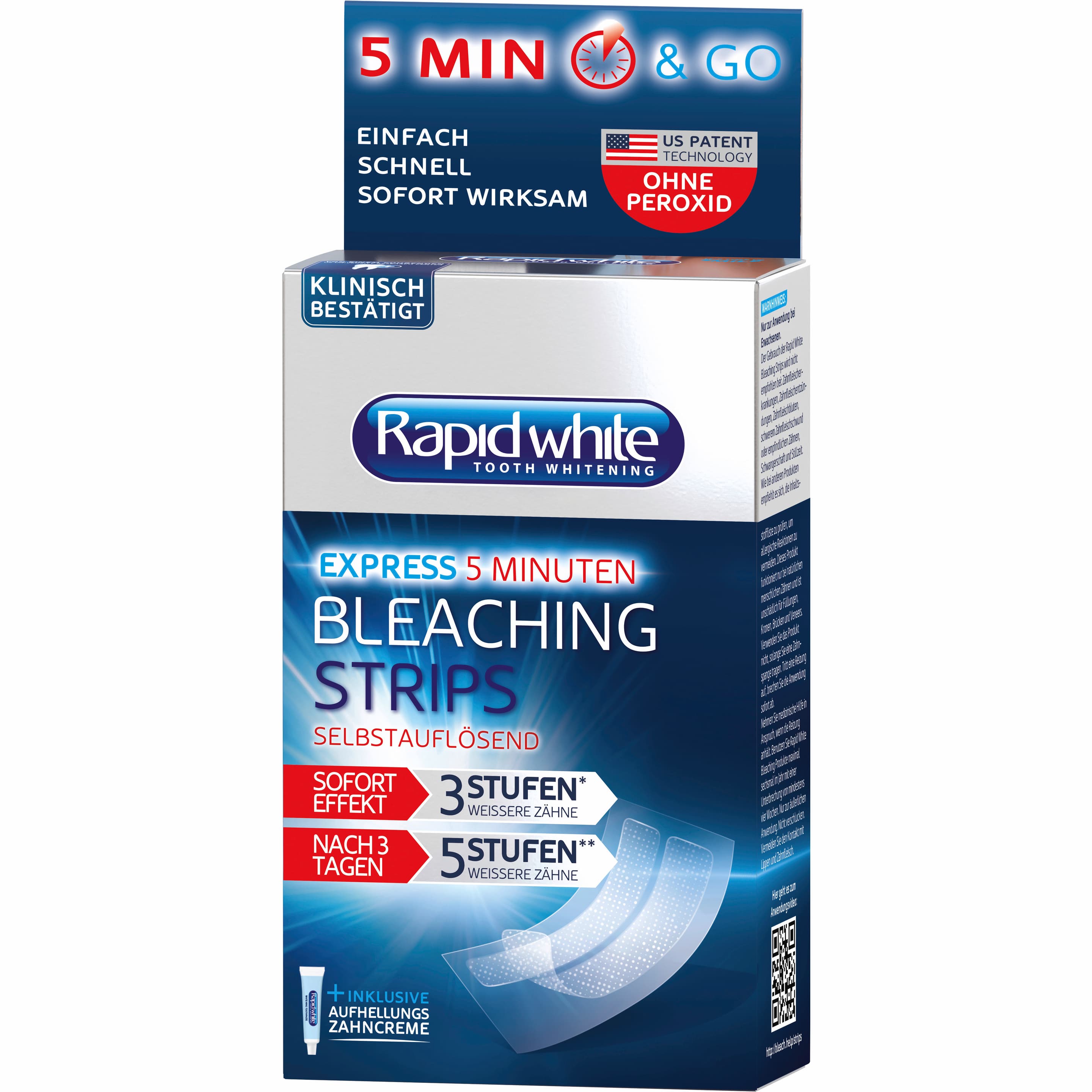 Rapid White Bleaching Strips Express