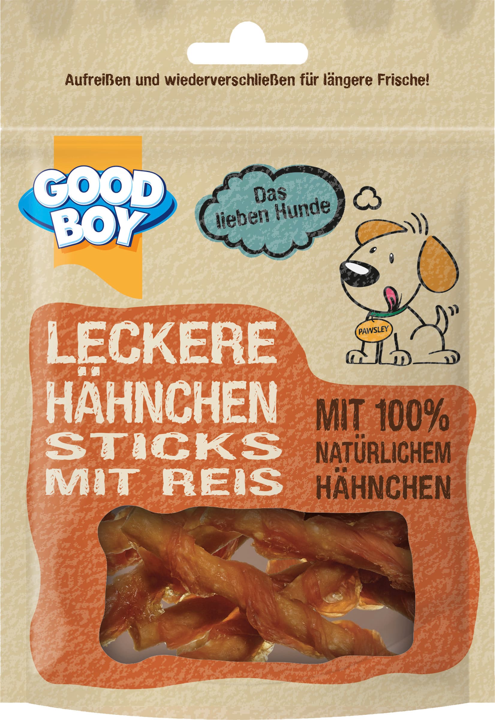 Good Boy Leckere Hähnchen Sticks mit Reis
