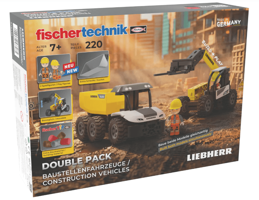 fischertechnik Liebherr Double Pack Baufahrzeuge Bausatz ab 7 Jahren