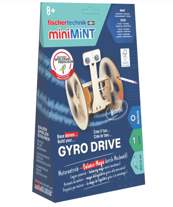 fischertechnik miniMINT GyroDrive Balance-Fahrzeug Holzbausatz ab 8 Jahren