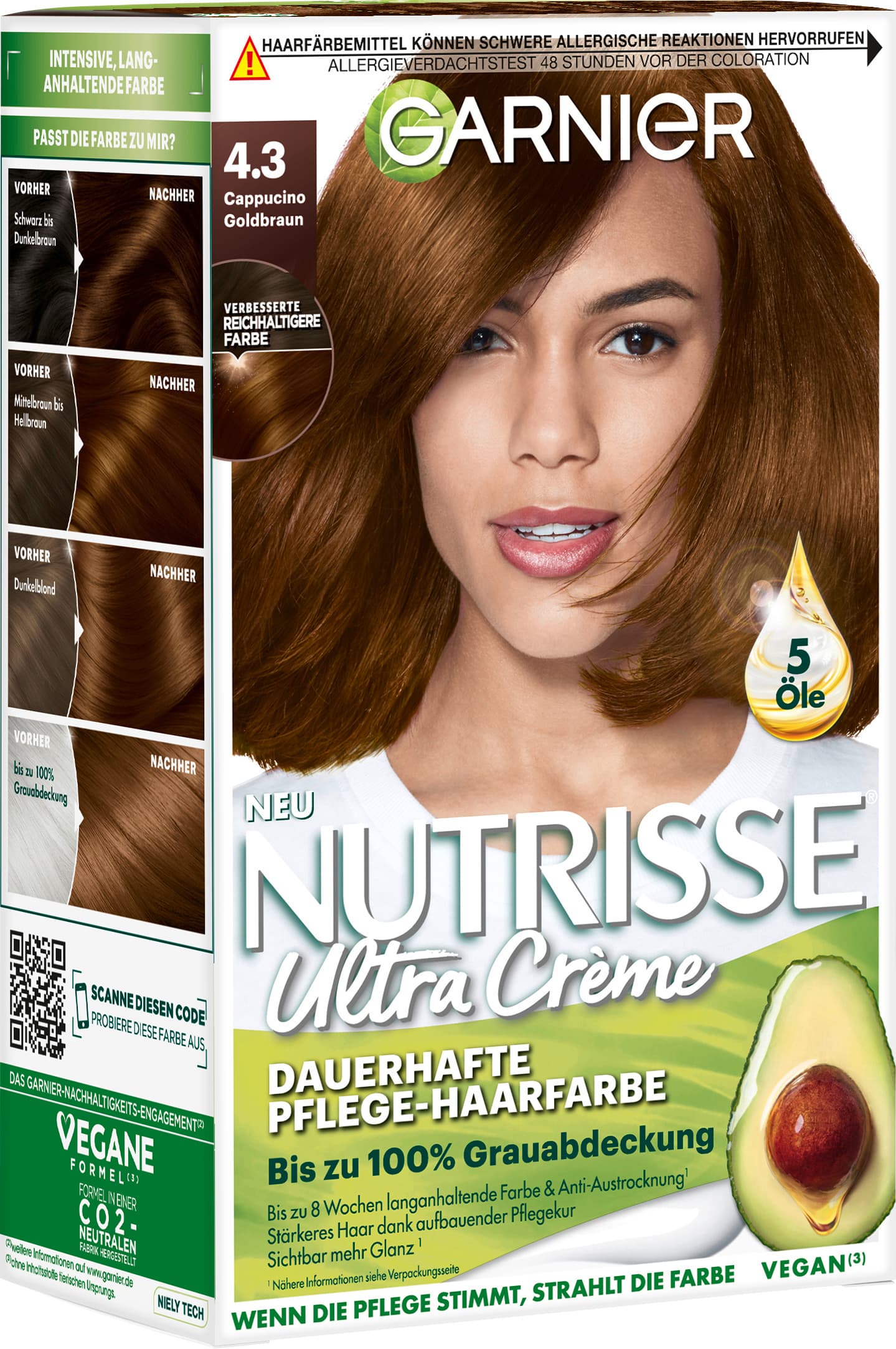 Garnier Nutrisse Ultra Creme Dauerhafte Pflege-Haarfarbe