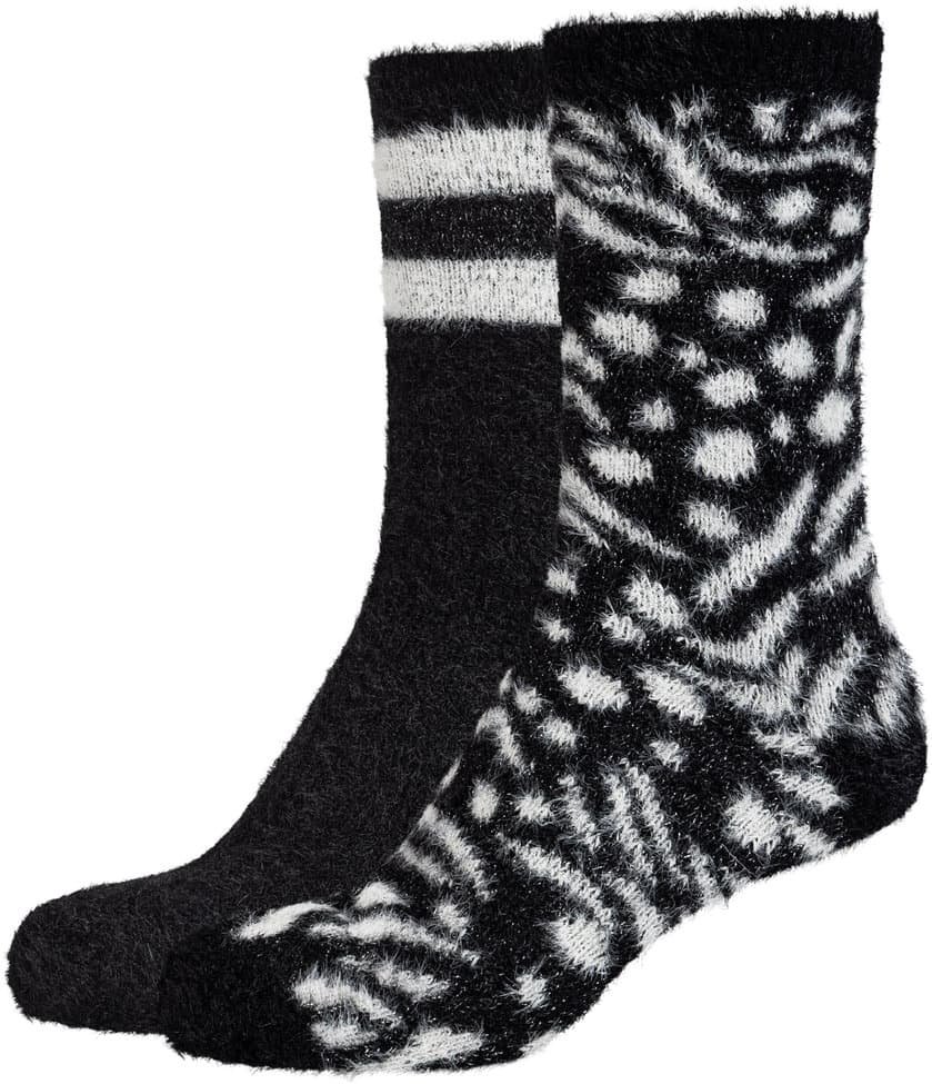 camano Damen Socken Cozy Lurex 2er Pack