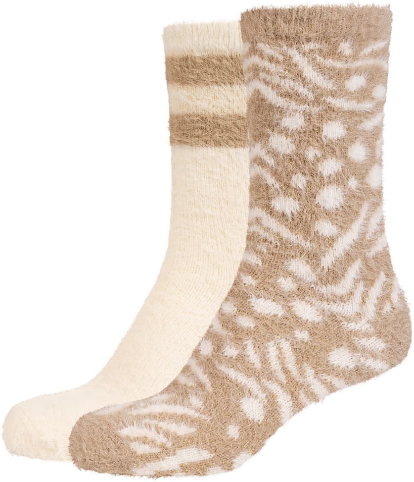 camano Damen Socken Cozy Lurex 2er Pack