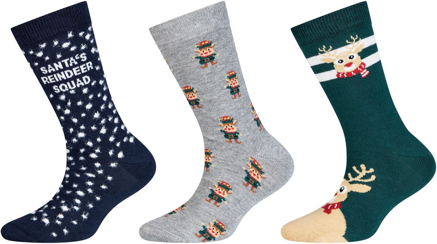 s.Oliver Kinder Socken Originals Organic X-Mas 3er Pack