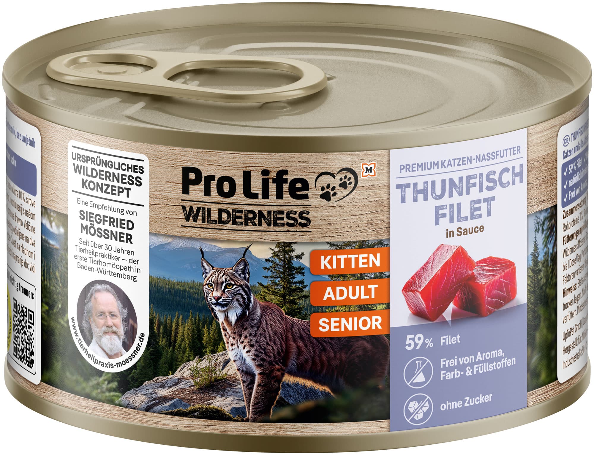 Pro Life Wilderness Katzennassfutter Thunfisch Filet in Sauce