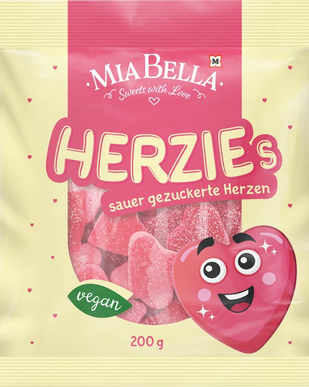 MIA BELLA Fruchtgummi Herzies