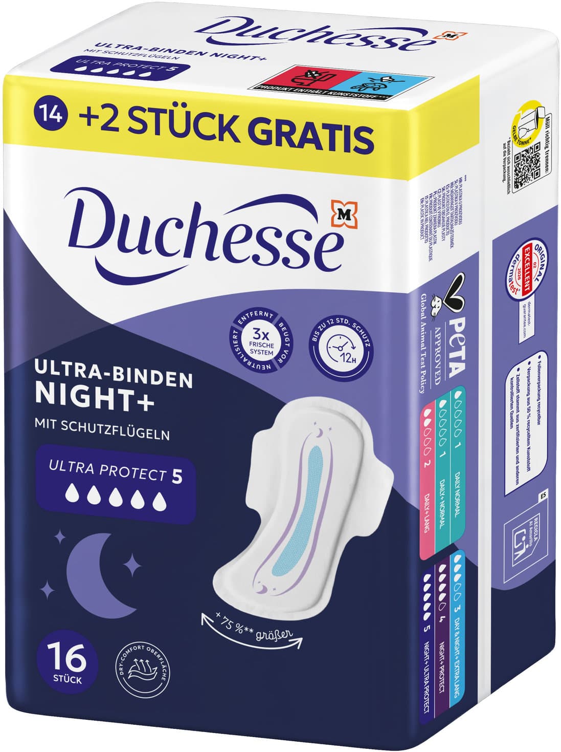 Duchesse Binden Night+ Ultra Protect