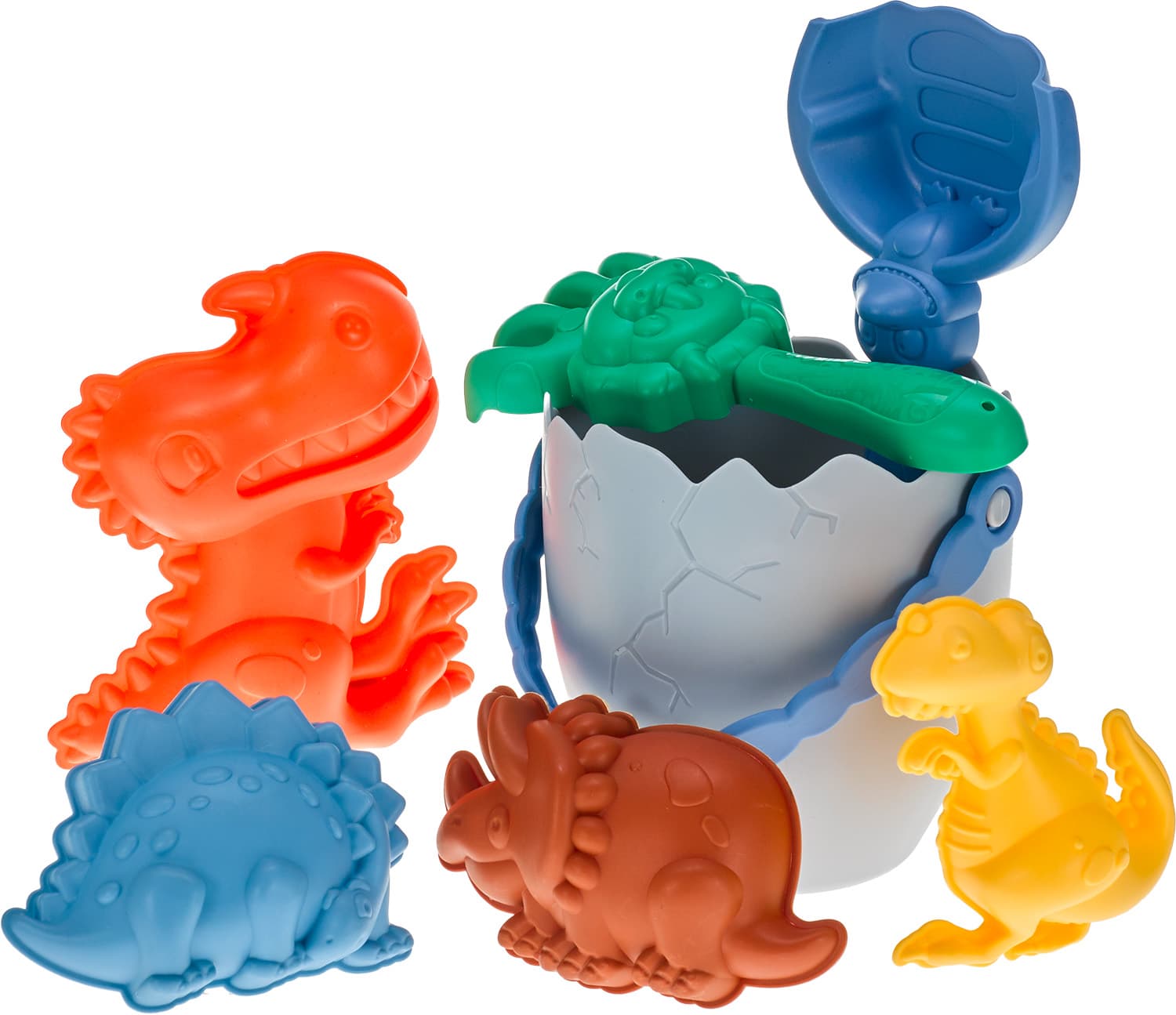 Müller - Toy Place - Sandset Eimer "Dino", 7-teilig