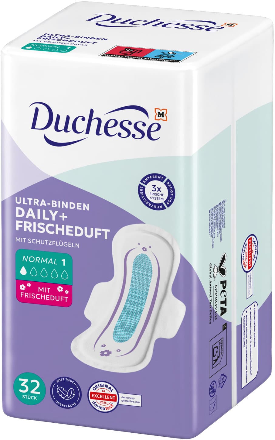 Duchesse Ultra-Binden Daily+ Normal Frischeduft