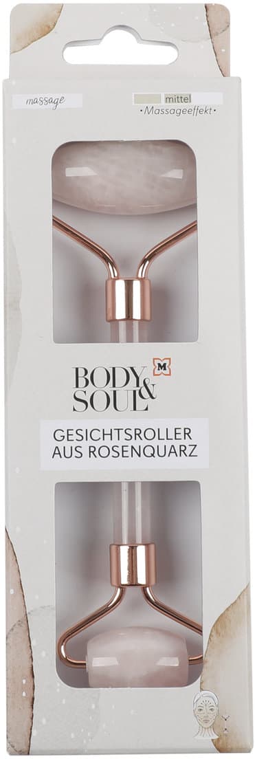 BODY&SOUL Gesichtsroller aus Rosenquarz