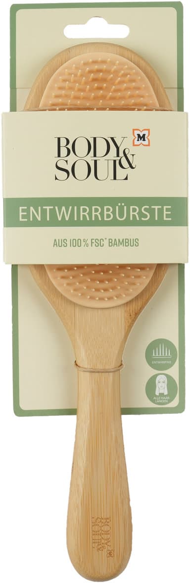 BODY&SOUL Entwirrbürste, Bambus