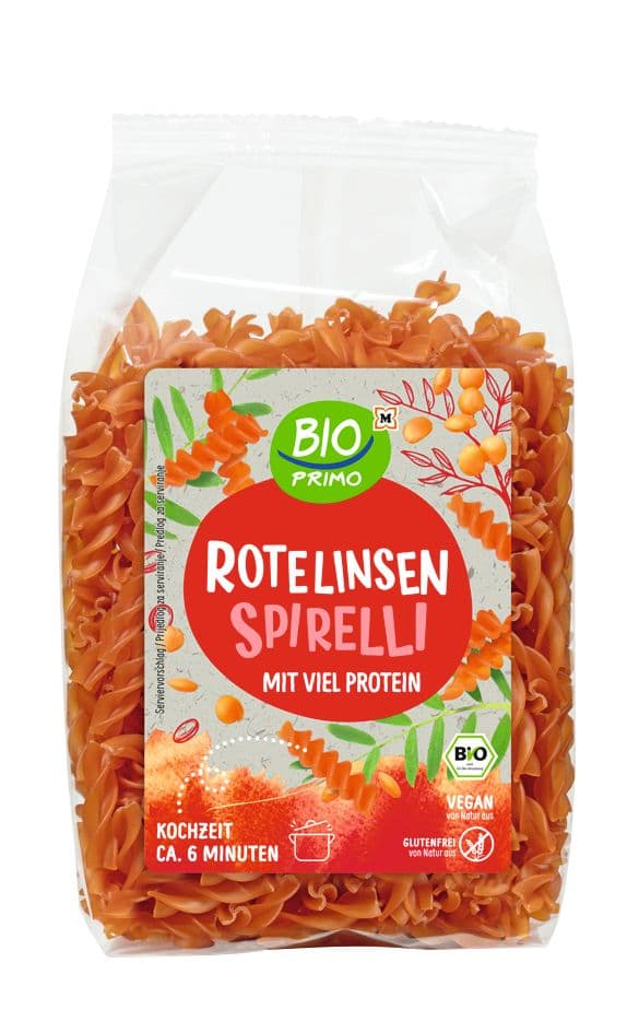 BIO PRIMO Bio Rote Linsen Spirelli