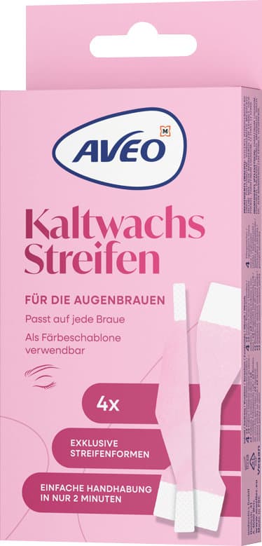 AVEO Kaltwachsstreifen Augenbrauen