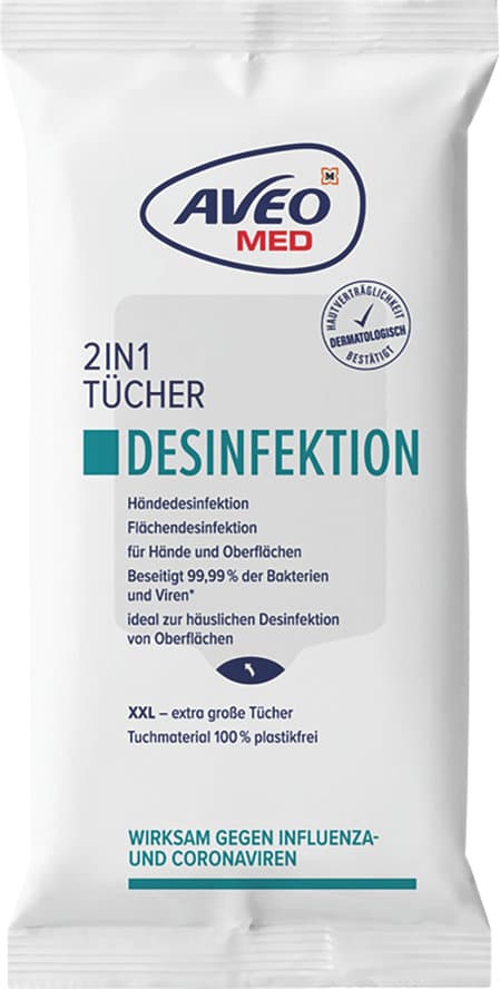 AVEO MED 2in1 Desinfektionstücher
