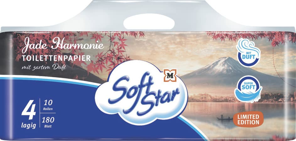 SoftStar Toilettenpapier Japan 4-lagig 10x180 Blatt