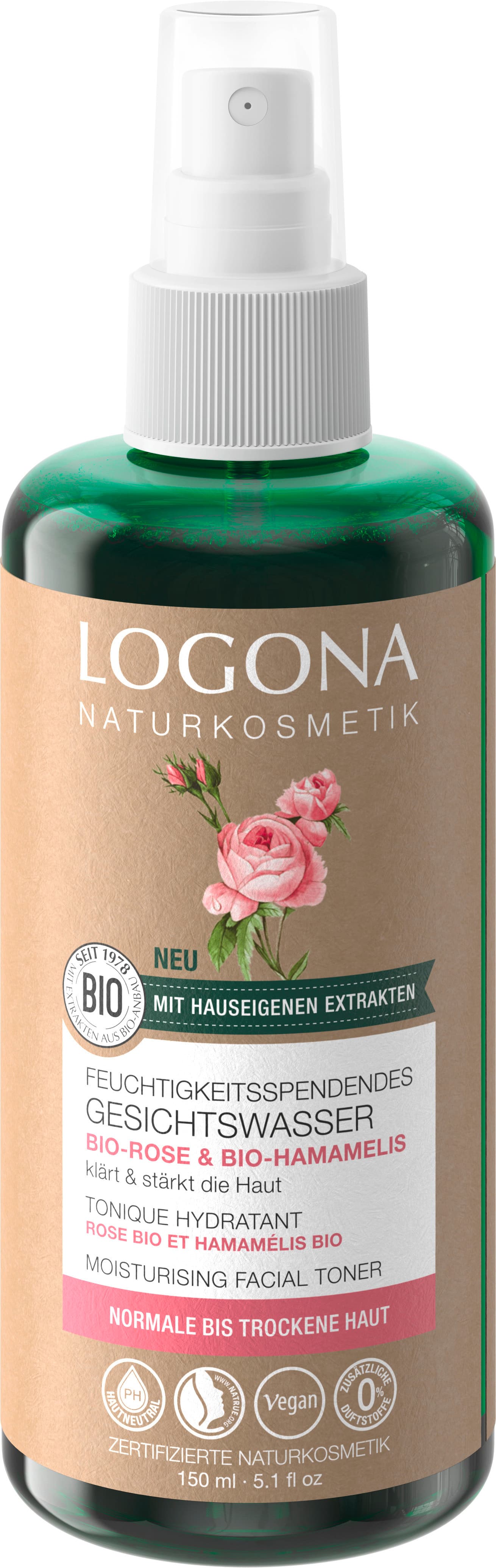 Tónico hidratante con extractos LOGONA