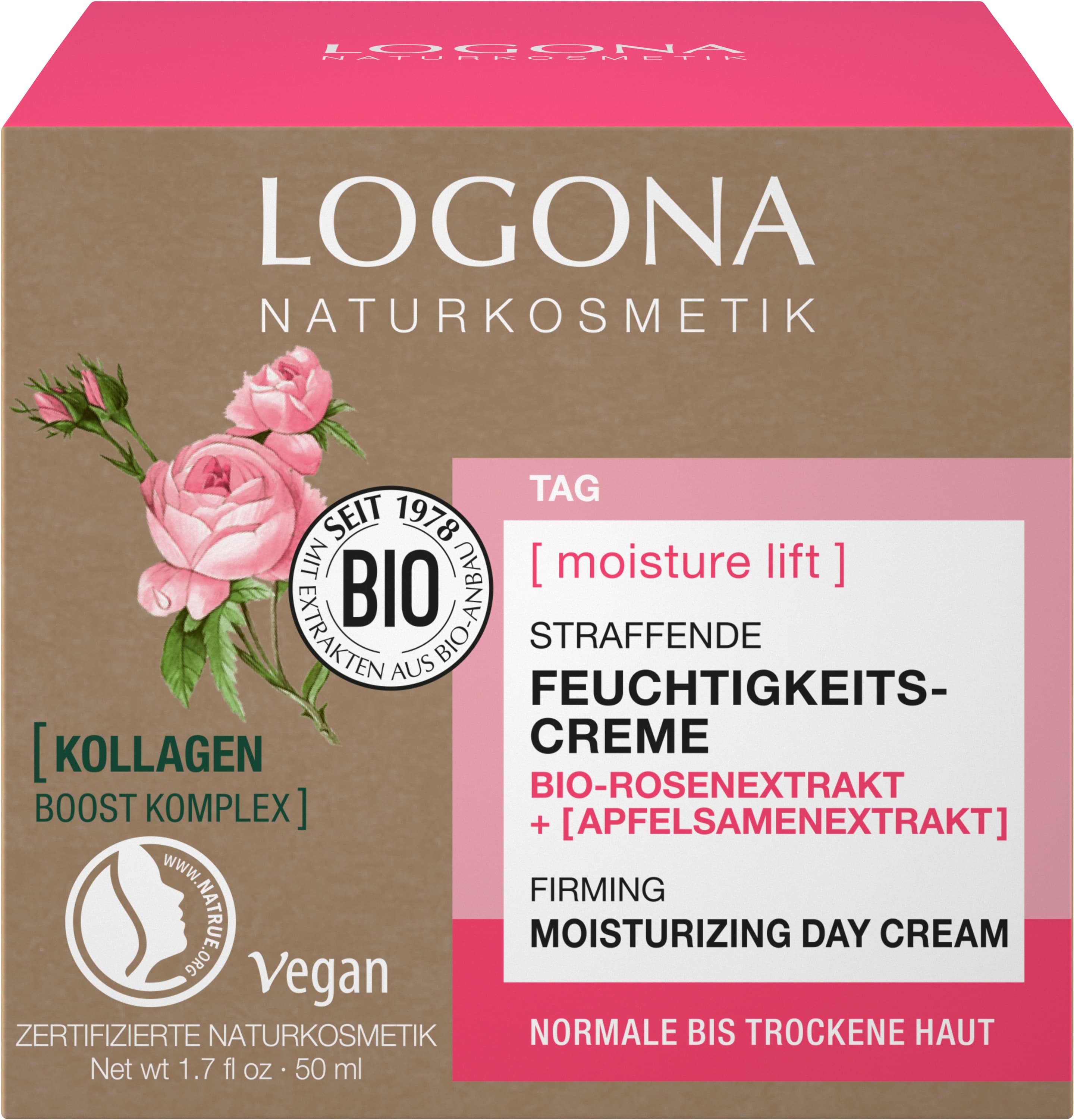LOGONA Hydratačný krém Moisture Lift