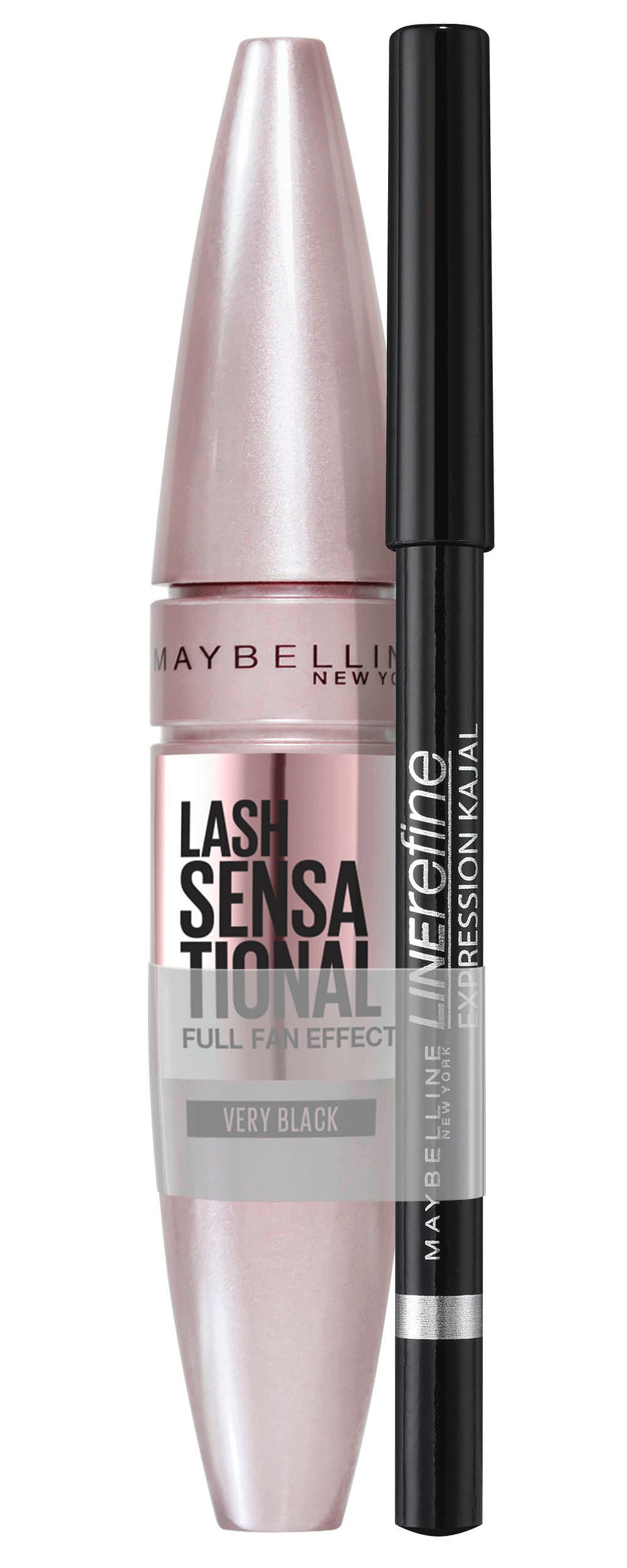 MAYBELLINE NEW YORK Mascara Lash Sensational Very Black- für voluminöse Wimpern die definiert und lang sind