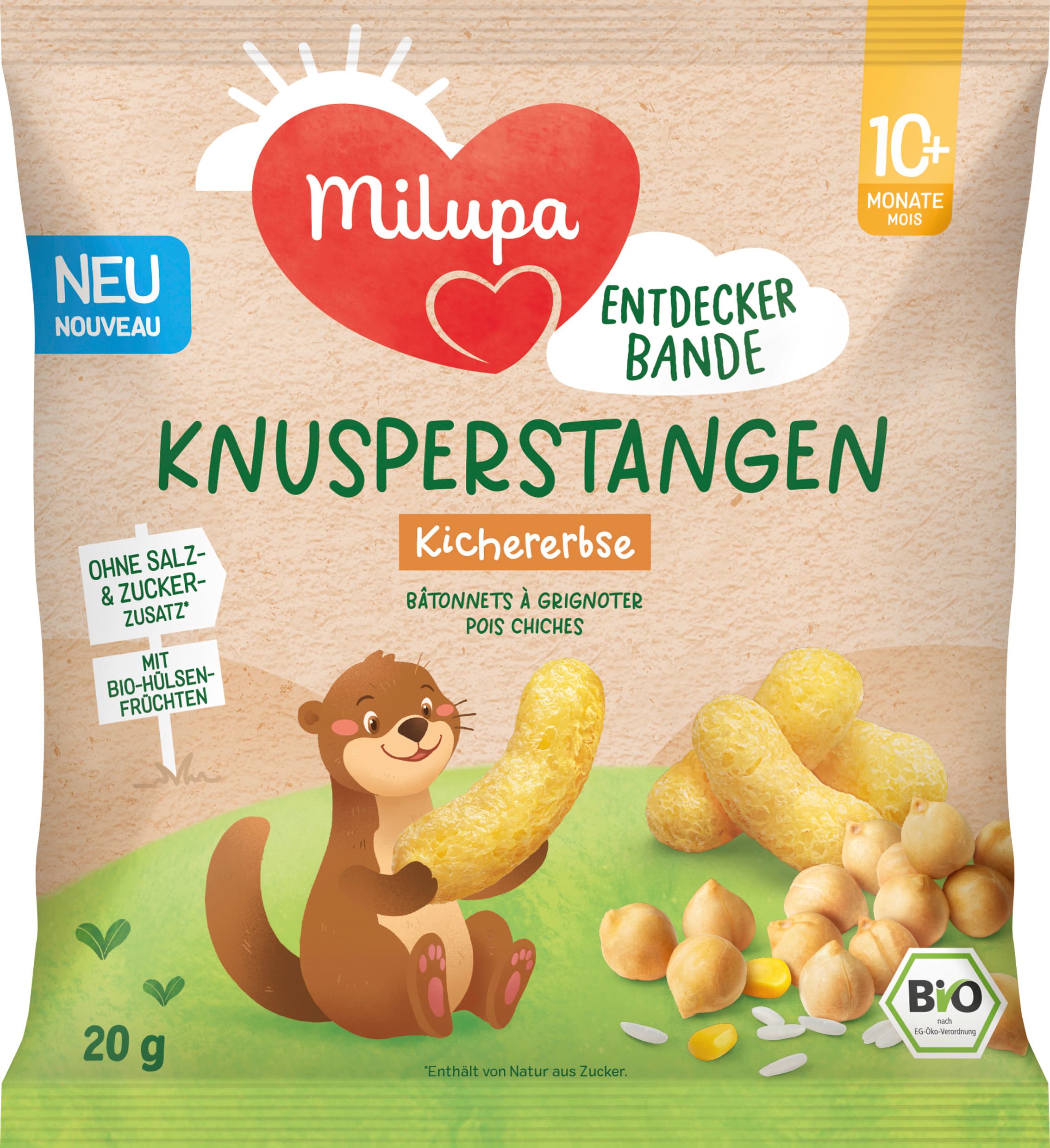 Milupa Knusperstangen Kichererbse