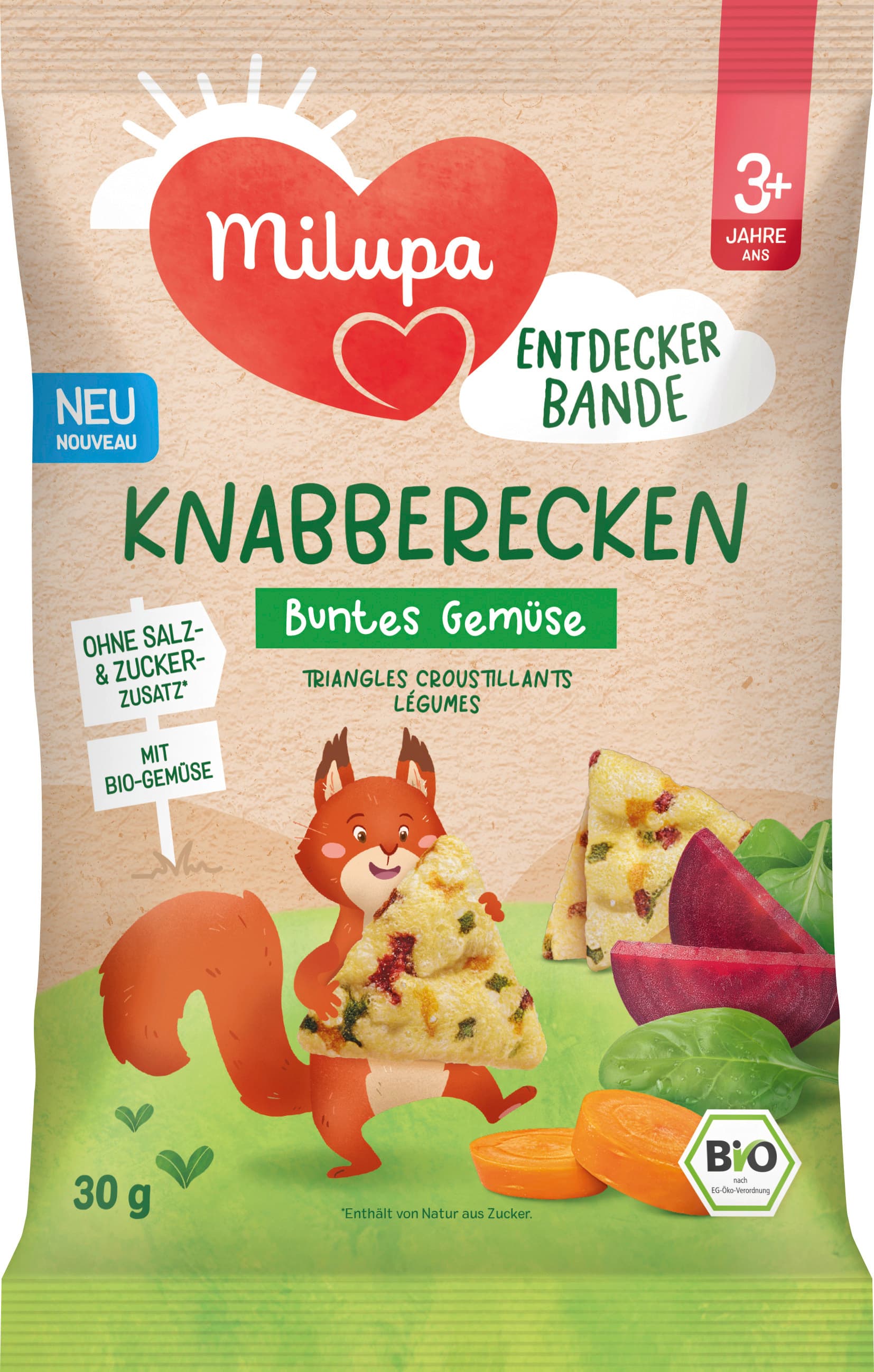 Milupa Knabberecken Buntes Gemüse