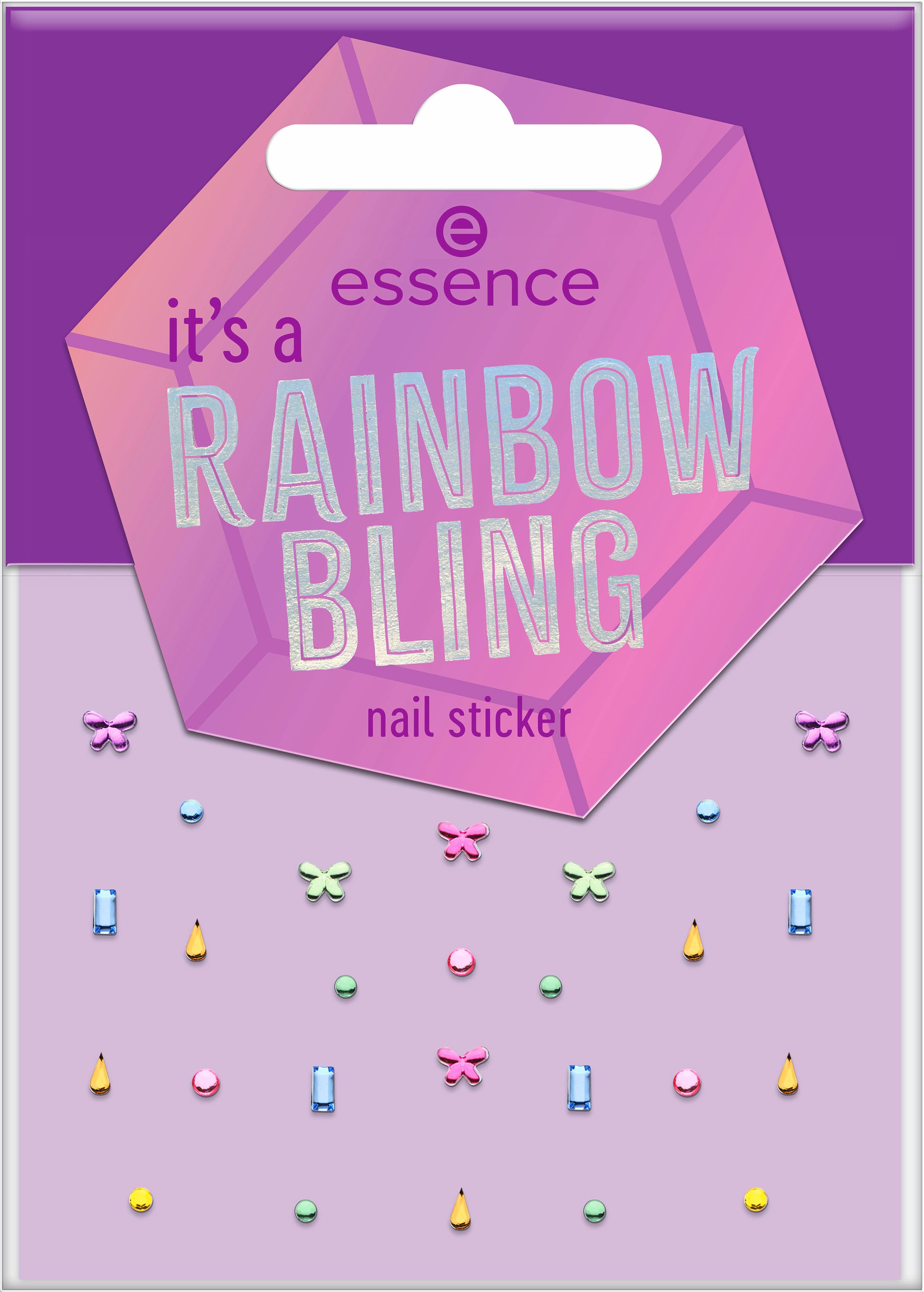 essence it's a RAINBOW BLING nail sticker