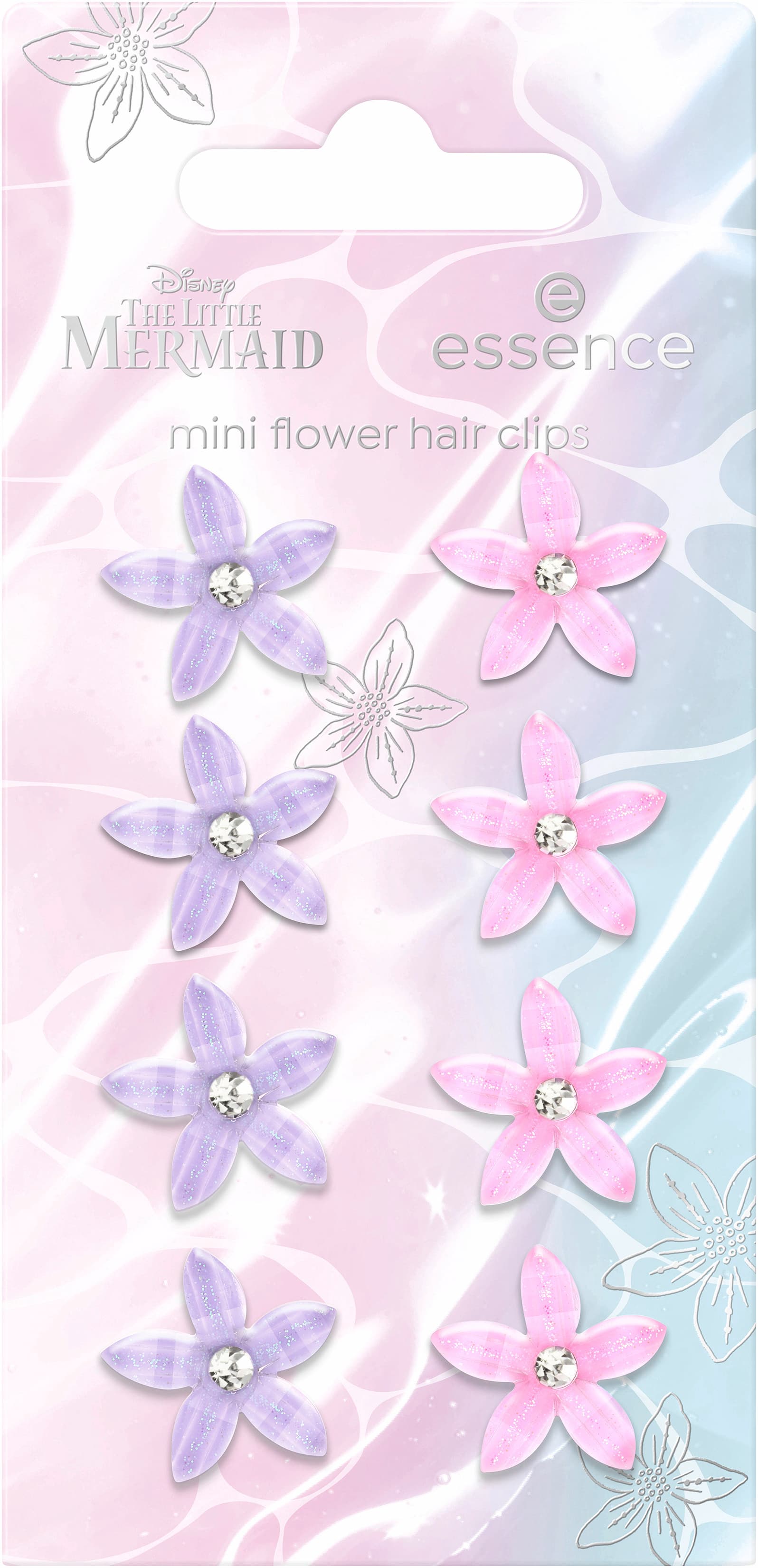 essence Disney THE LITTLE MERMAID hair clips