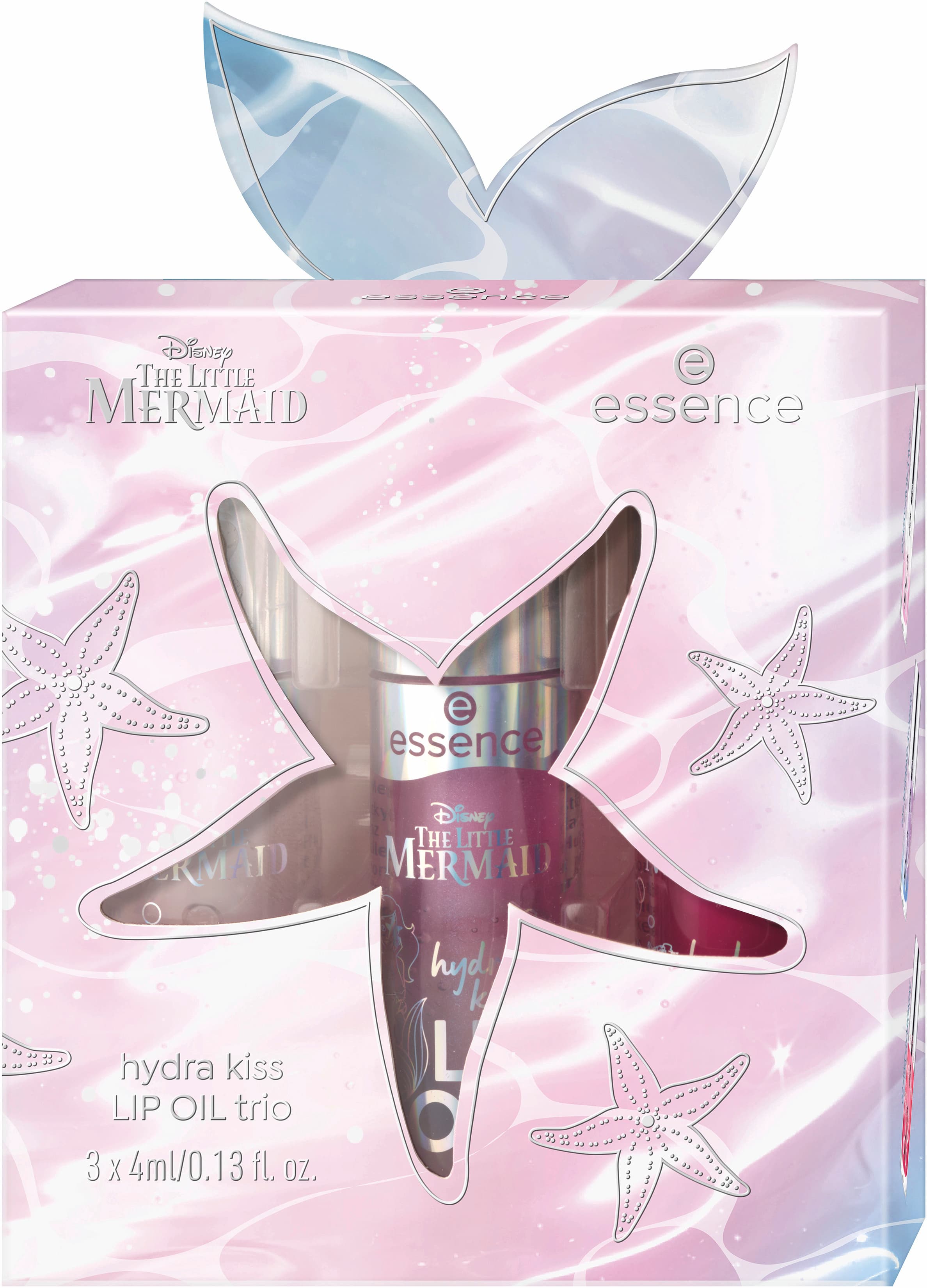 essence Disney THE LITTLE MERMAID lip oil trio