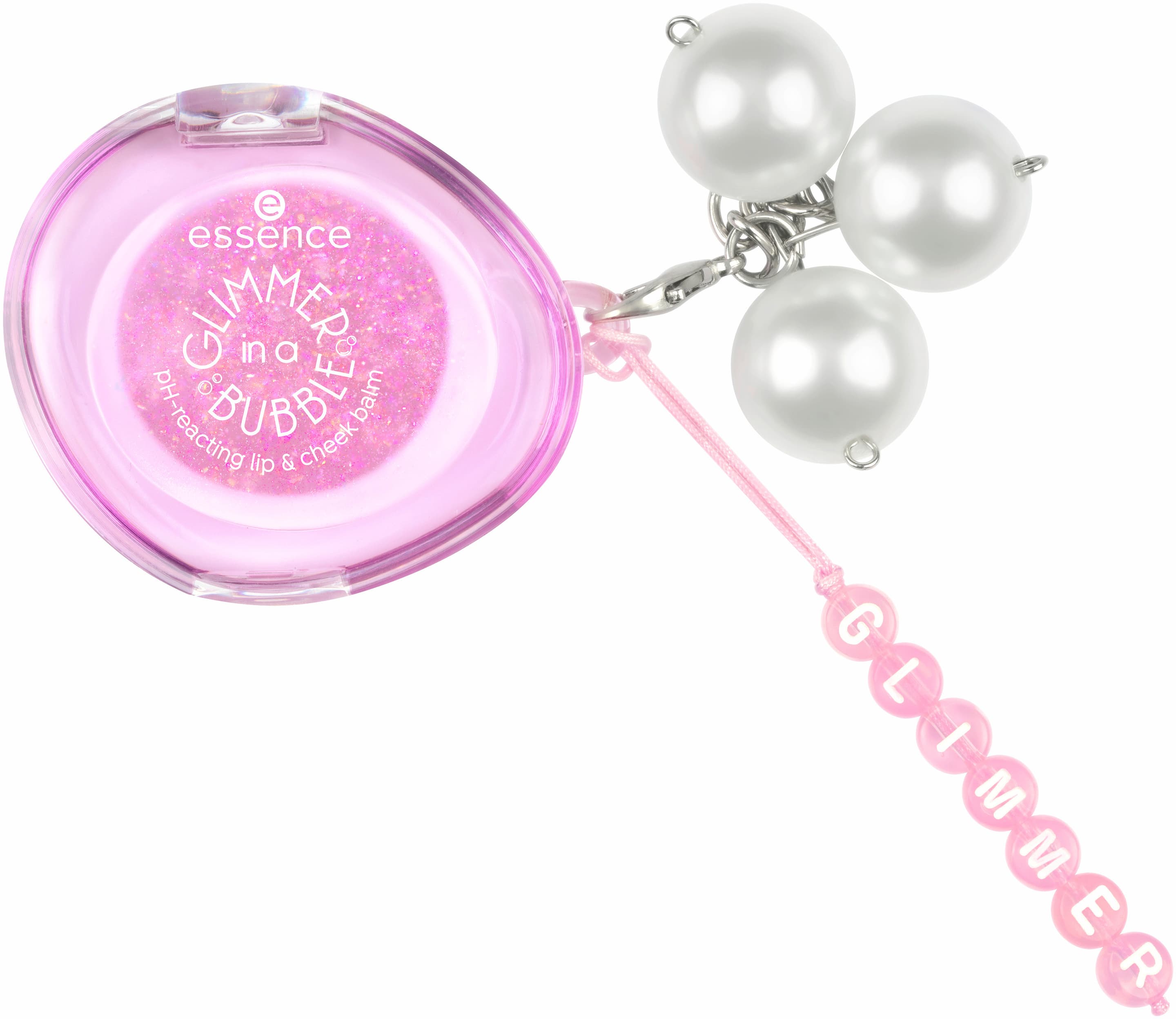 essence GLIMMER IN A BUBBLE pH-reacting lip & cheek balm