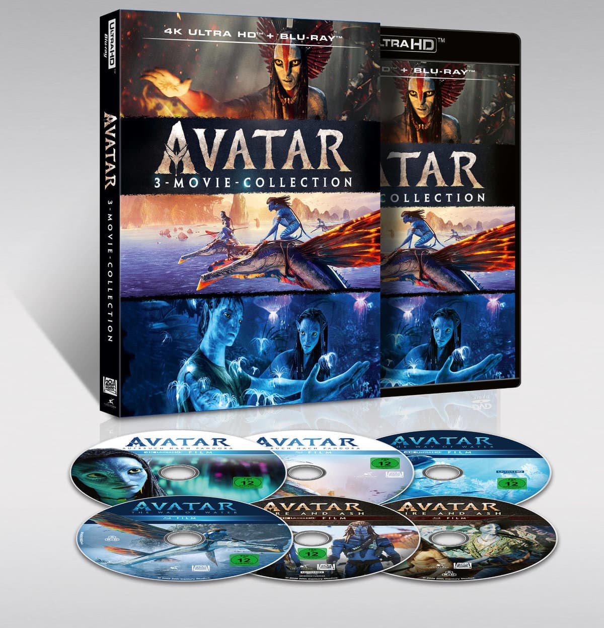 Avatar - Fire and Ash - Steelbook - Limited Edition (4K Ultra HD) (+ Blu-ray) (+ Bonus-Blu-ray)