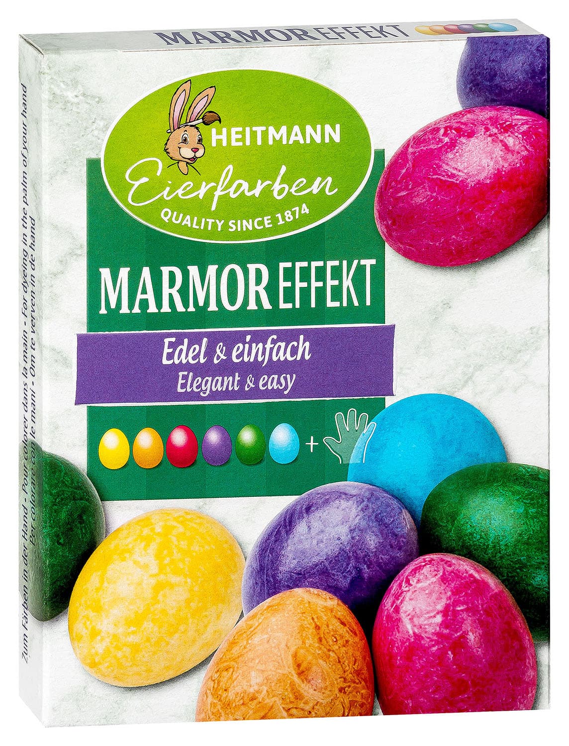 HEITMANN Eierfarben Marmor Effekt