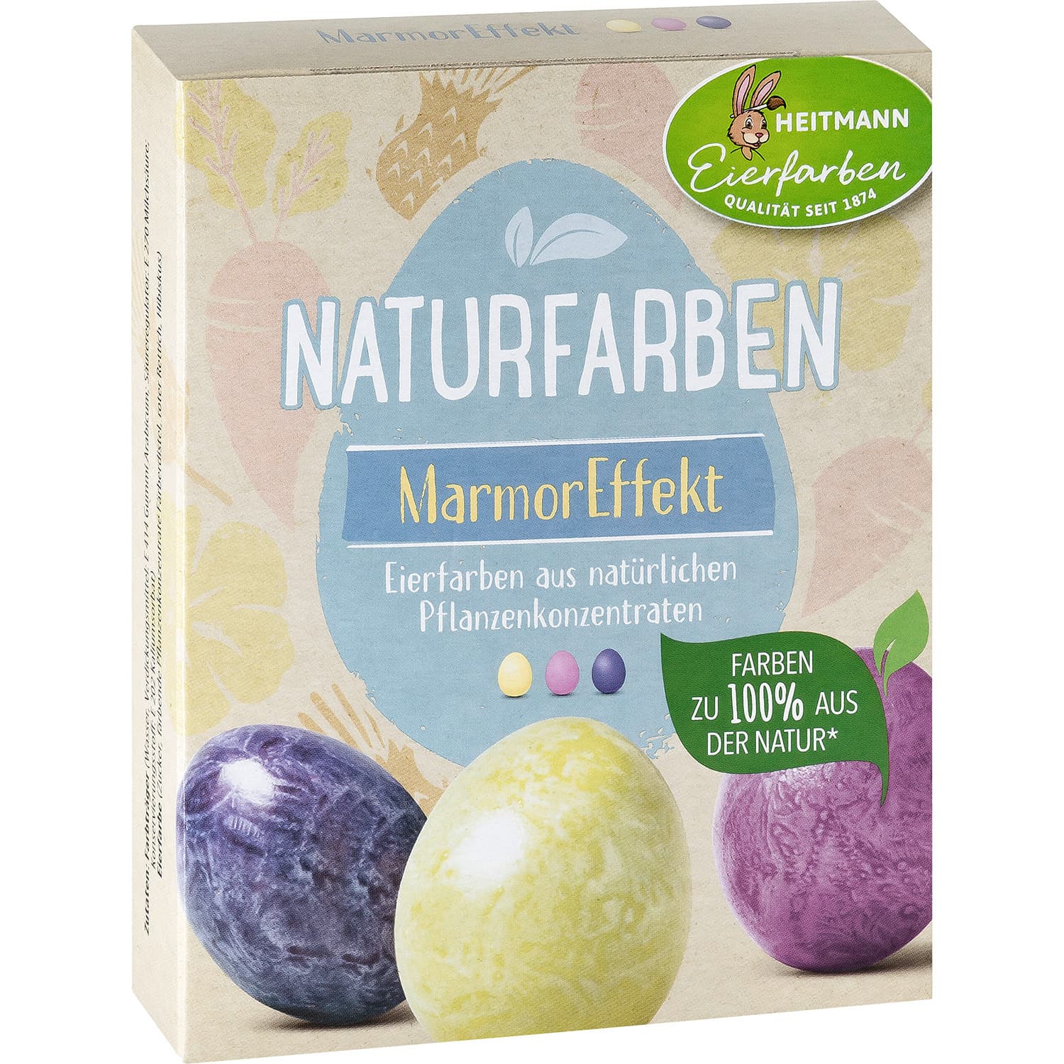 HEITMANN Eierfarben Natur Marmoreffekt