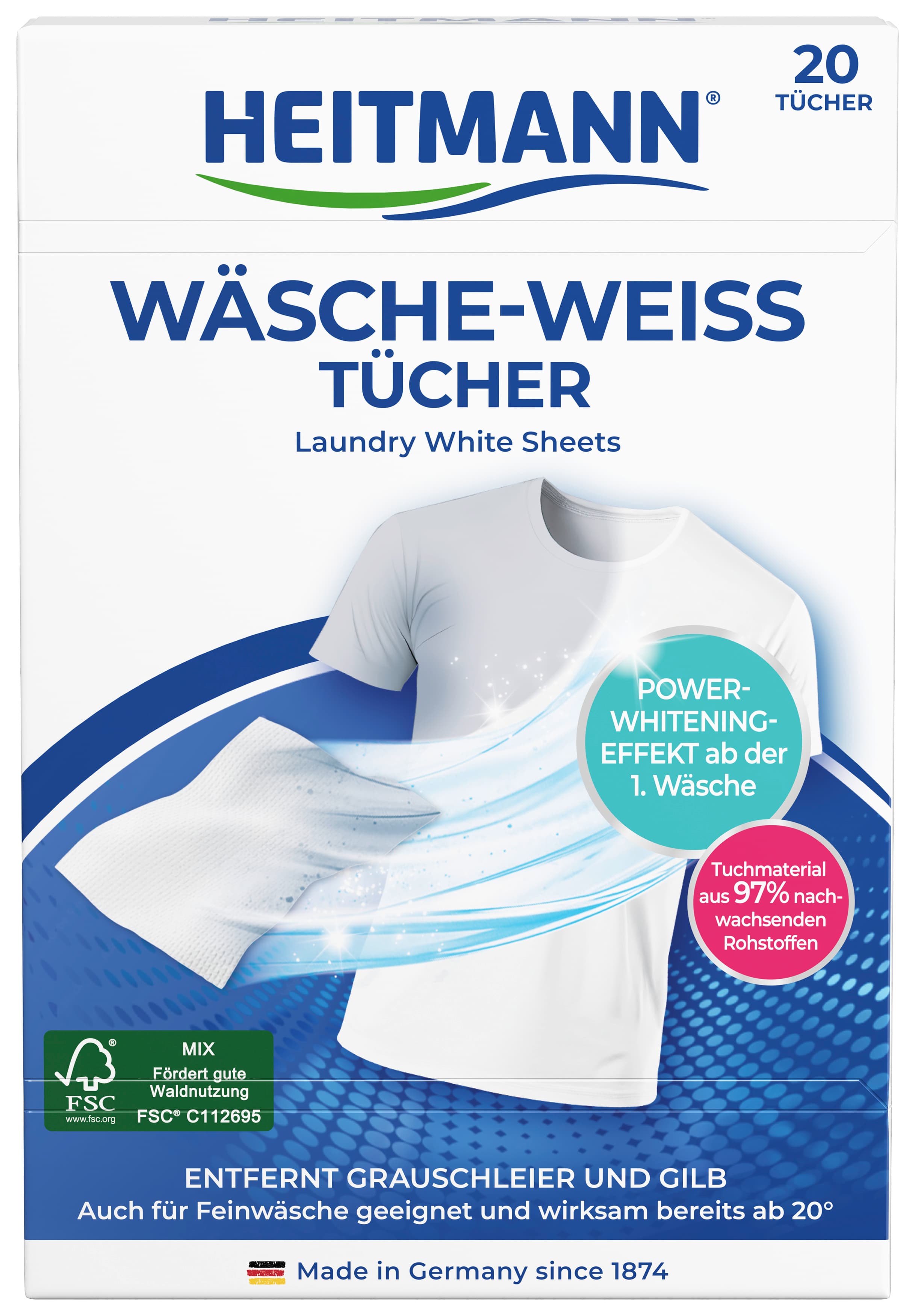 Heitmann Wäsche-Weiß Tücher