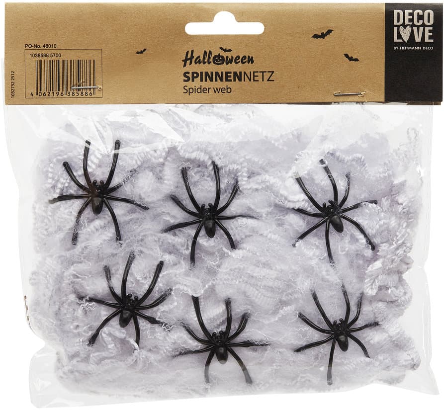 DECO LOVE Dehnbare Spinnweben