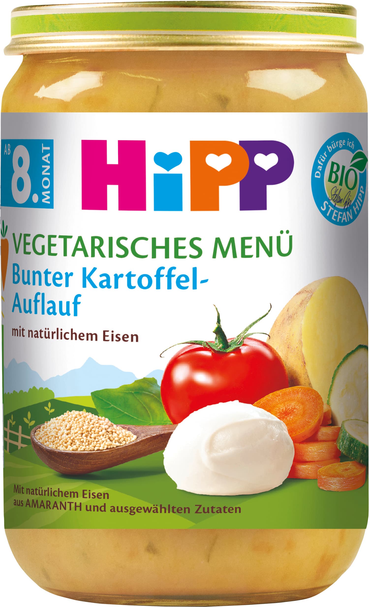 HiPP vegetarisches Menü: Bunter Kartoffel-Auflauf