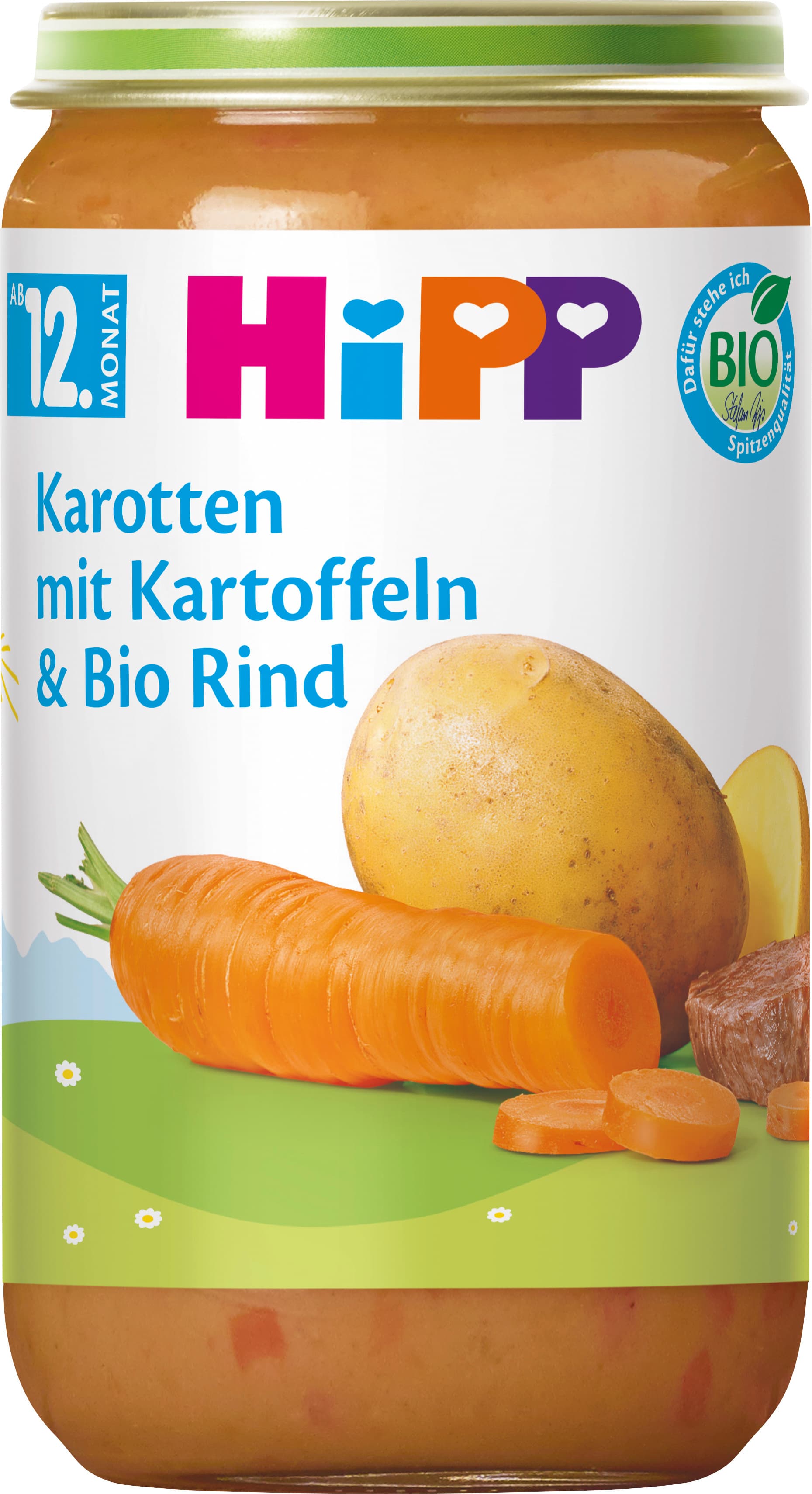 HiPP Menüs: Gemüseallerlei mit Bio-Rind
